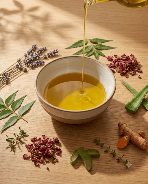 Botanical oils being infused